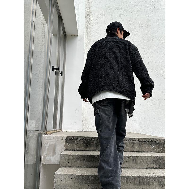 Spring and Autumn Japanese Retro Coat Men's and Women's Loose Fashion Jacket Hong Kong Style Gypsy Top Men's