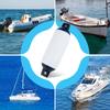 Boat Inflatable Bumpers Fenders PVC for Sailboats Mooring Cushioning Fishing Boats, 6 Set Boat Fender Buoy Yacht Docking Mooring