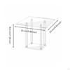 Acrylic Food Display Stand Easy To Clean Clear Dessert Risers for Bakers