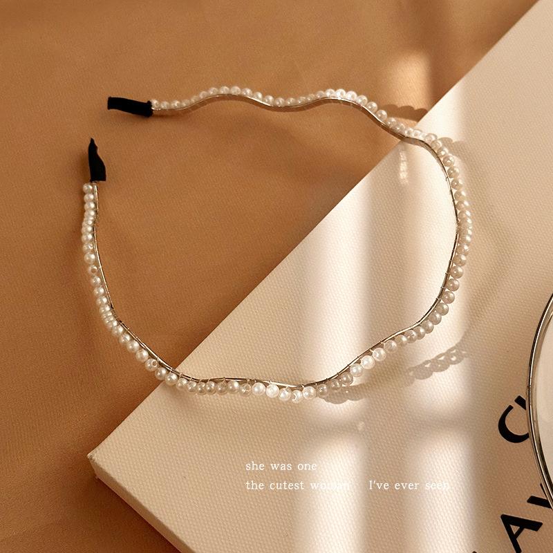 

Изысканные обручи для волос с искусственным жемчугом и цветами, модные аксессуары для волос, праздничный стиль, идеальные подарки для девочек