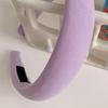 Women Headband Comfortable Fit Thickened Sponge Filling Hair Hoop Candy Color Head Shape Fitting Headband Hair Accessory
