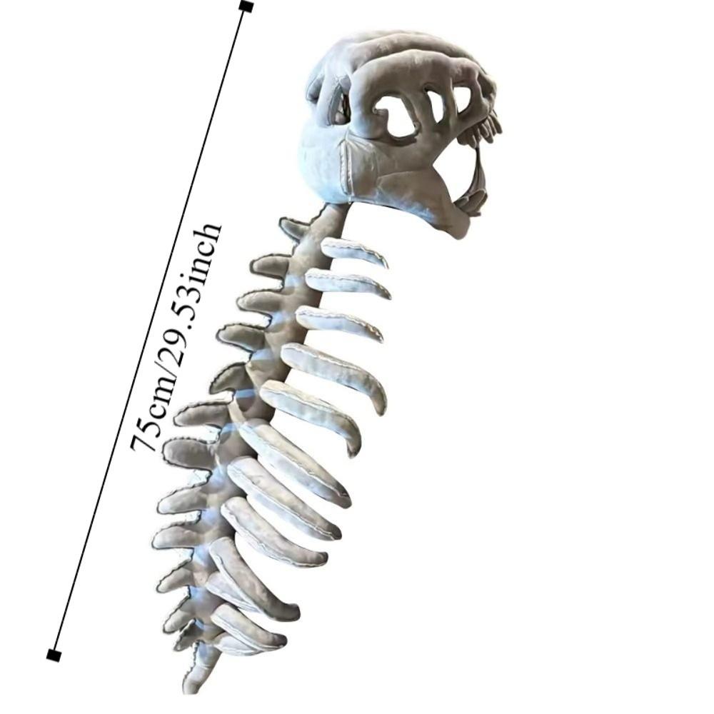 Funny Dinosaur Skeleton Plush Toys Soft Dinosaur Skeleton Costume Set  Cosplay Costume