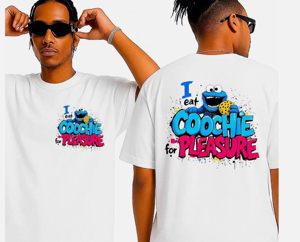 

Я ем киску для удовольствия Подарочная футболка для мужчины, футболка с мемом Улицы Сезам для женщины L