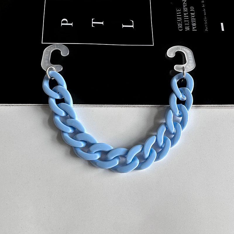 Candy Color Acrylic Shoe Chain: Detachable Clog Accessories for Dopamine Outfits