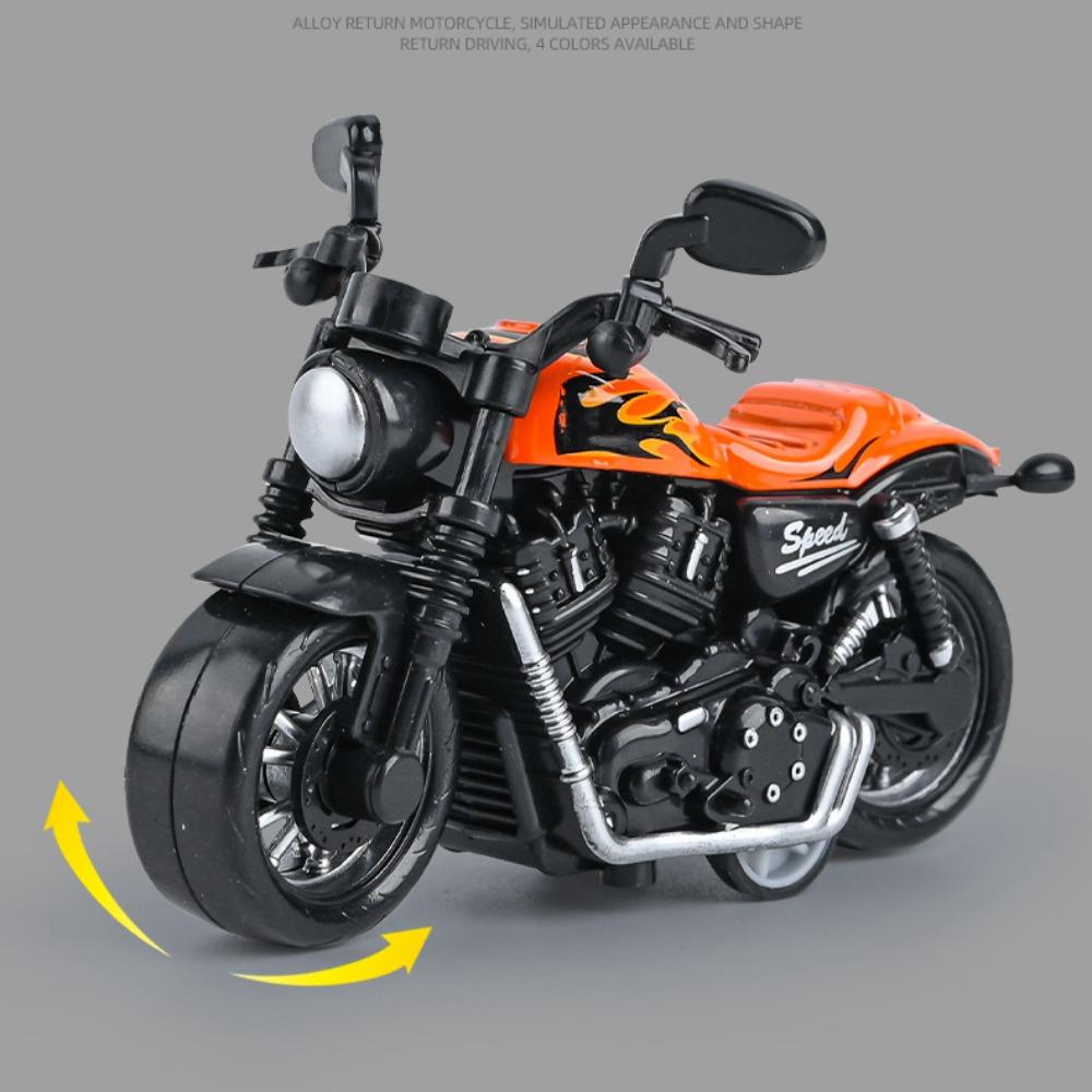 Movable Motorcycle Model Retro Style Traffic Toys New Cake Decoration