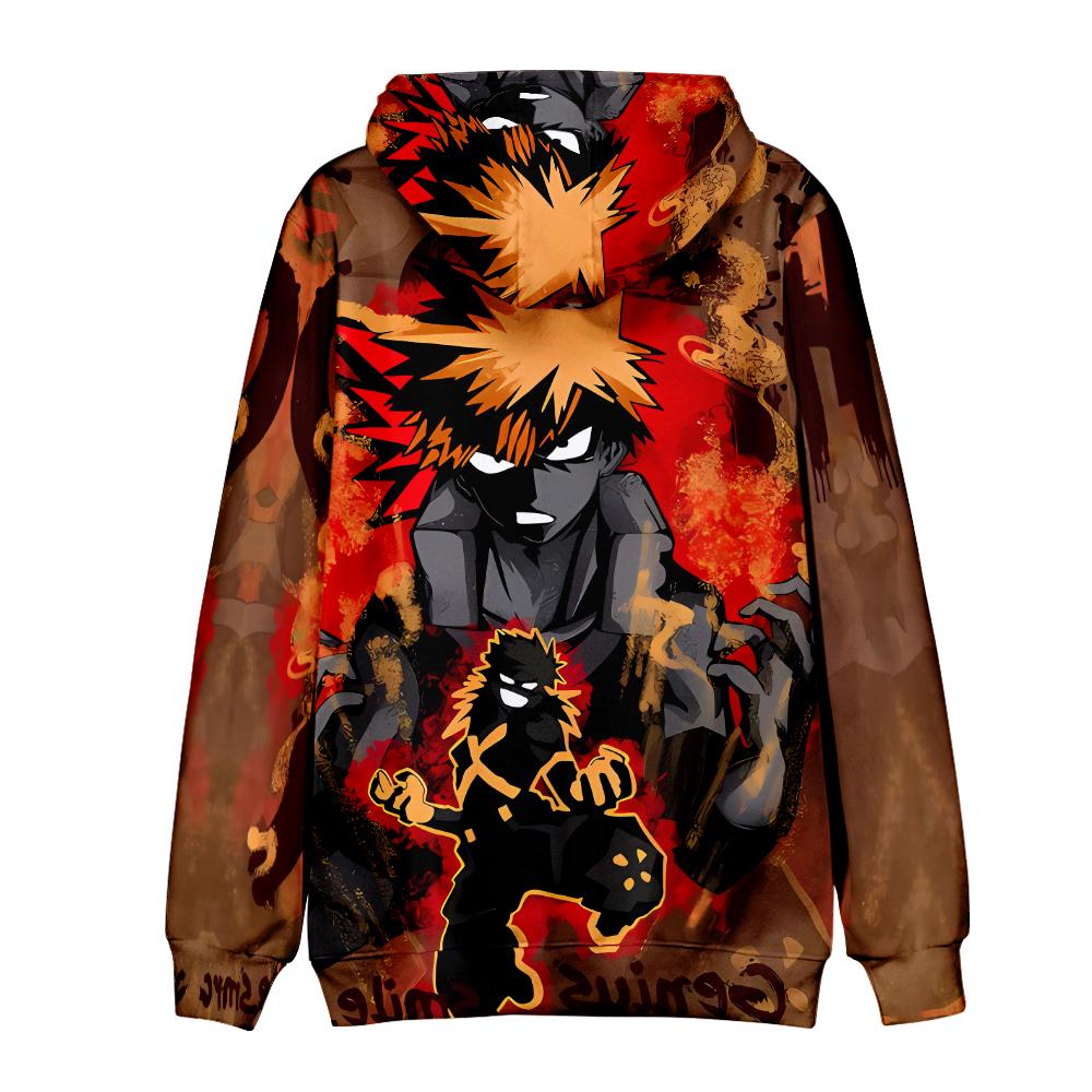 Mens Womens Hoodie My Hero Academia Hoodies Anime Streetwear Harajuku Casual Printed Hooded Pullover Sweatshirts