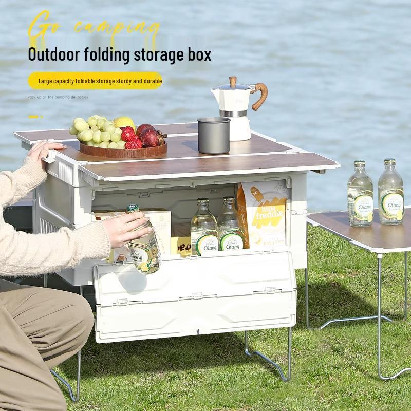 Camping Trunk Folding Storage Box for Outdoor and Picnic Organization