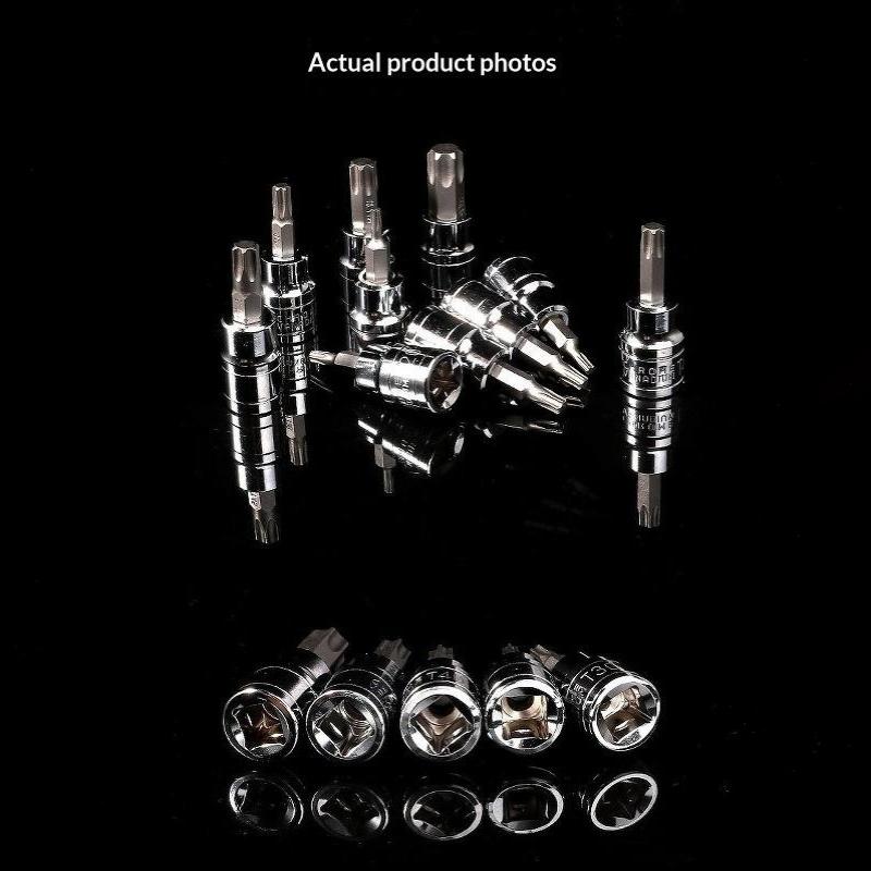 3/8 Inch Hex Allen Bit Socket Set Sturdy Metric Drive Drill Sockets Tool Kit for Professional Electrician Maintenance Work