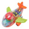 Children Electric Airplane Toy Universal Simulation Airplane Model Transparent Gear Airplane Toy wit