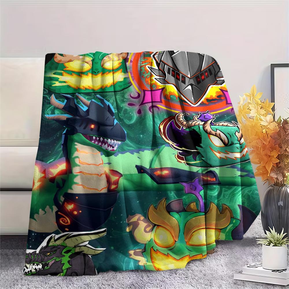 1Pc Blox Fruits Game Print Flannel Blanket, High Quality Comfortable for All Seasons, Home Decor, Warmth and Comfort, Perfect for Christmas Gifts 10
