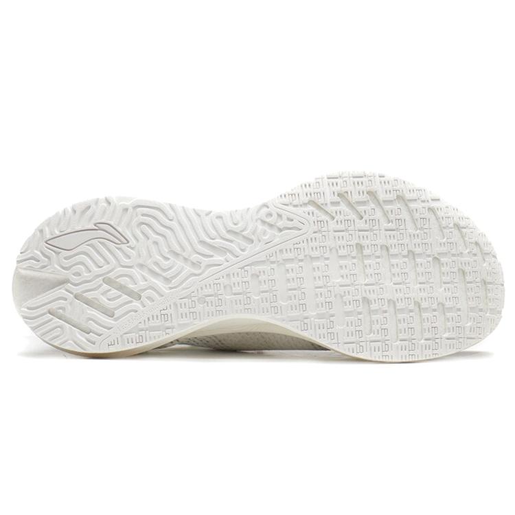 New LiNing Jueying Essential Cushioning Anti Slip And Wear Resistant Breathable Rebound Low Top Running Shoes Men's White ARHR125-1