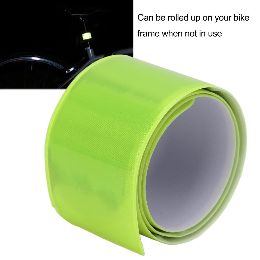 10PCS 40*3cm Reflective Slap Bands High Visibility Safety Reflector Strips for Adults