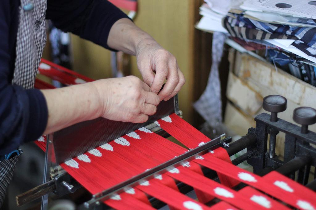 Kurume Kasuri Fabric Half Set 12 8 Plain and Striped 50cm x 50cm 4 Patterned 50cm x Width (Colorful / Varieties) - + 50cm, 37-39cm