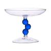European Crystal Glass Fruit Bowl - Decorative Modern Centerpiece and Candy Dish