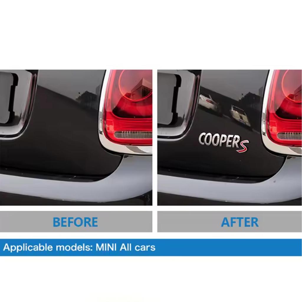 3D ABS MINI Cooper S Bakluckeemblem Badge Bagagelucka Logotyp Dekaler Klistermärke För Mini Coopers R50 R52 R53 R56 R57 R58 R60 F55 F56