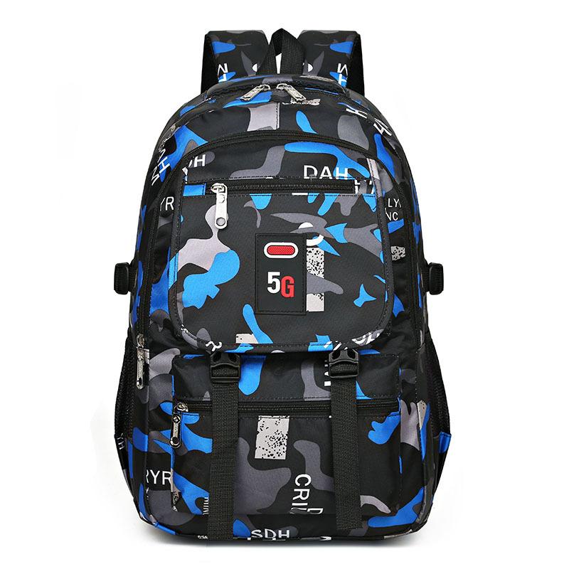 Large Capacity School Bag Men's Backpack Women's High School Fashion Campus Junior High School Student Backpack