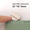 N52 Super Strong Neodymium Iron Boron Magnet, Rectangular 25x30x100mm, Permanent Magnetic Steel Sheet.
