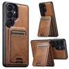 2 In 1 Detachable Oil Wax Pattern Magnetic Leather Phone Case for Samsung S26 Ultra S25 Plus S24 S23 S22 Wireless Charging Cover