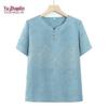 YUZHAOLIN Damen Sommer T-Shirt mit kurzen Ärmeln