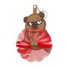Prank Cat Fan Keychain Pendant Playful Animal Doll Propeller Keychain Bag Backpack Belt Loop Keyring