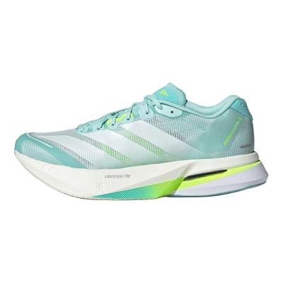 Adizero Boston 13 Semi Flash Aqua Tênis Feminino Verde Zero-Metálico Limão-Lúcido JS4957