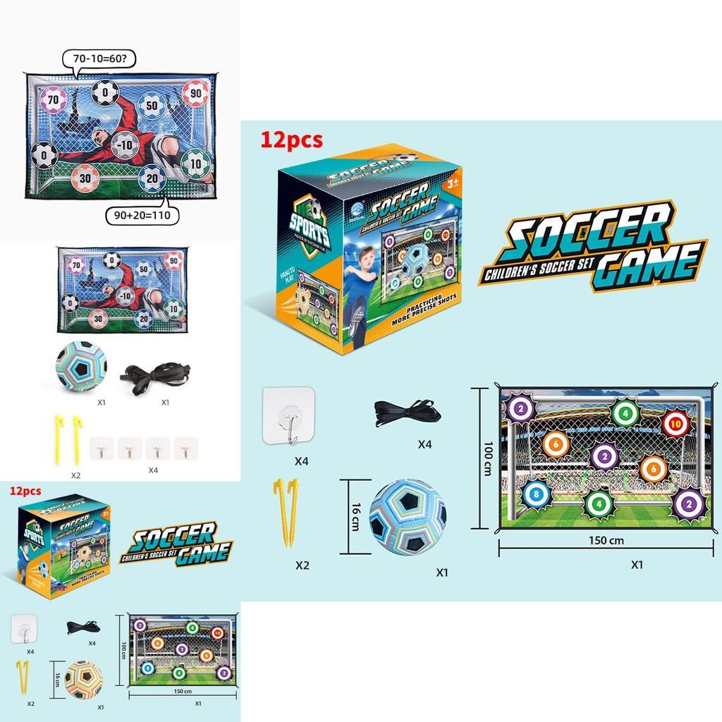 Leuke En Kleurrijke Kinder Voetbal Speelmat Set Met Zacht Pluche Kussen En Accessoires