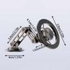 Folding Magnetic Car Phone Holder 360° Rotation Navigation Bracket  Car Accessory