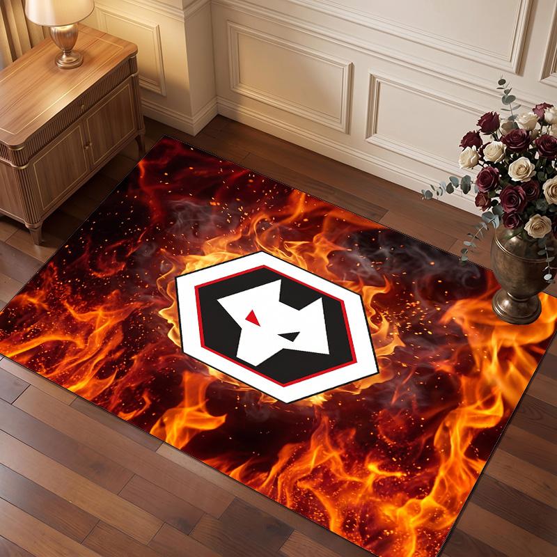 Wolverhampton Wanderers Football Print Crystal Velvet Rug, Comfortable Water Absorbent Non Slip Indoor Floor Carpet