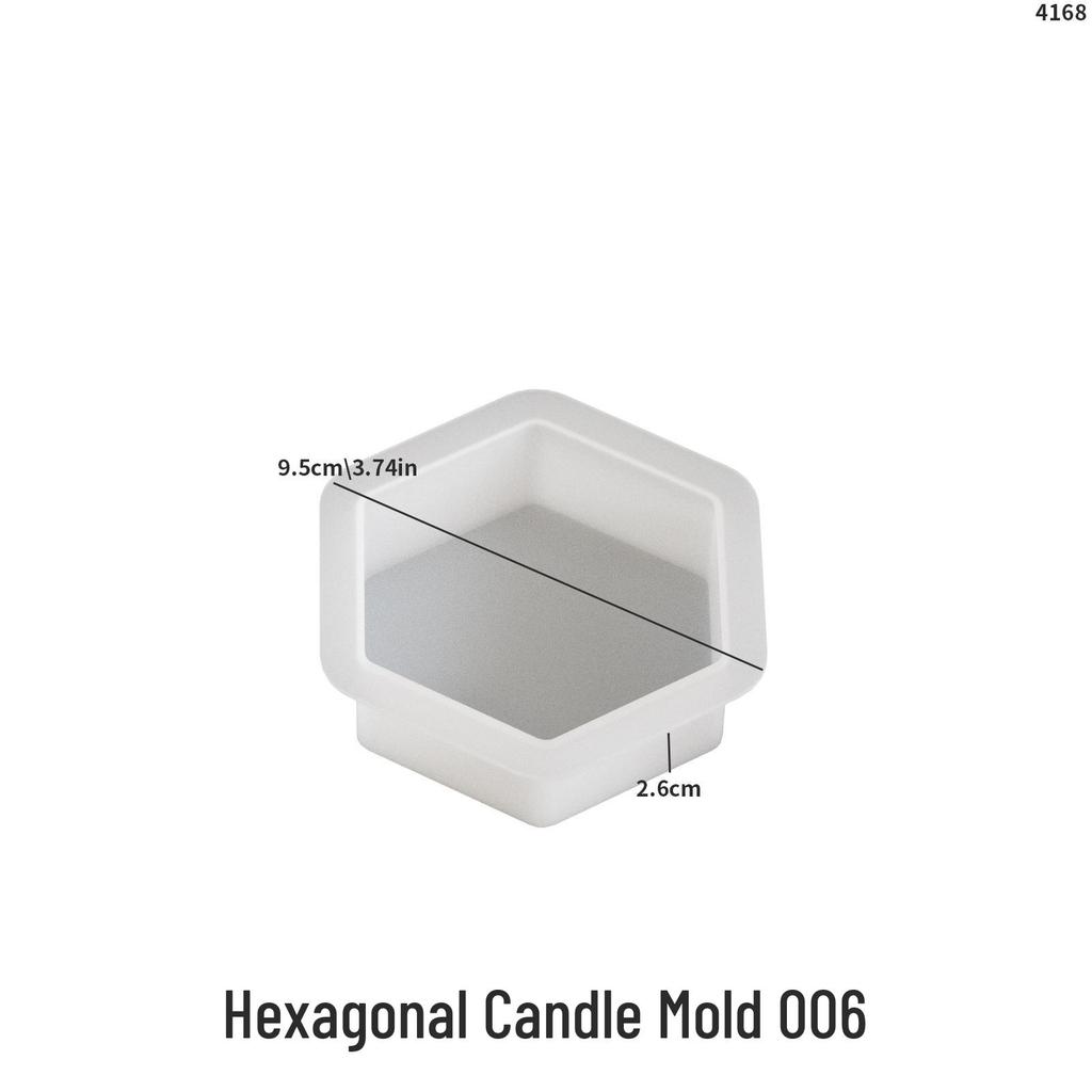 DIY Silicone Mold for Triangle, Square, Circle, Pentagon, Semicircle, Trapezoid, and Cloud Aromatherapy Plaster Candles