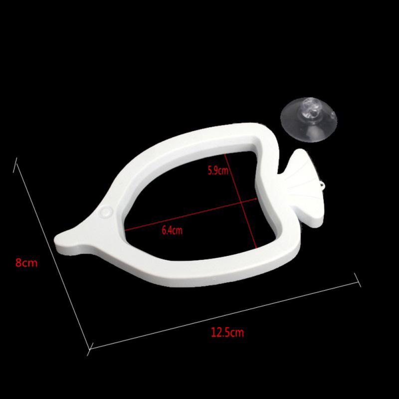 Fish Feeding Ring Floating Fish-shaped Feeder For Tropical Fish With Suction Cups Aquarium