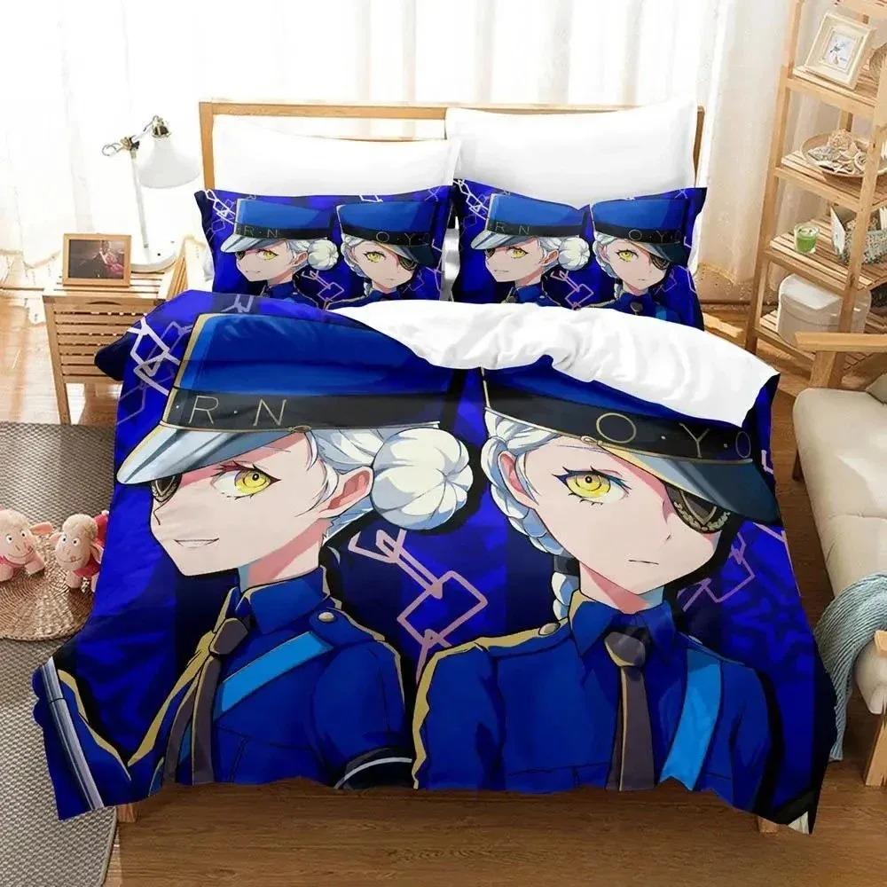 3D Printing Game Persona 5 Bedding Set Cartoon Anime three-piece set Adult Kid Bedroom Duvet cover Sets Birthday Home Textiles