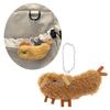 Plush Stuffed Keychain Funny Dolls Fried Shrimp Dog Pendant Keyring for Decor