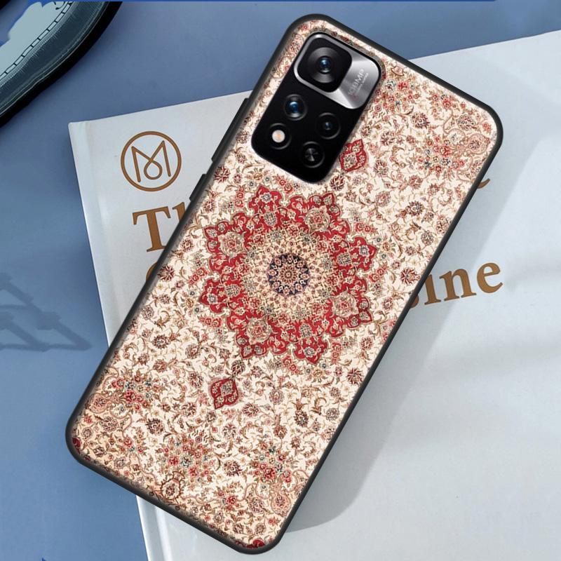 Persian Carpet Floral Pattern Case For Xiaomi Redmi 13C 10C 12C 14C Redmi Note 14 13 Pro 12 11 9 10 9S 10S 11S 12S Cover