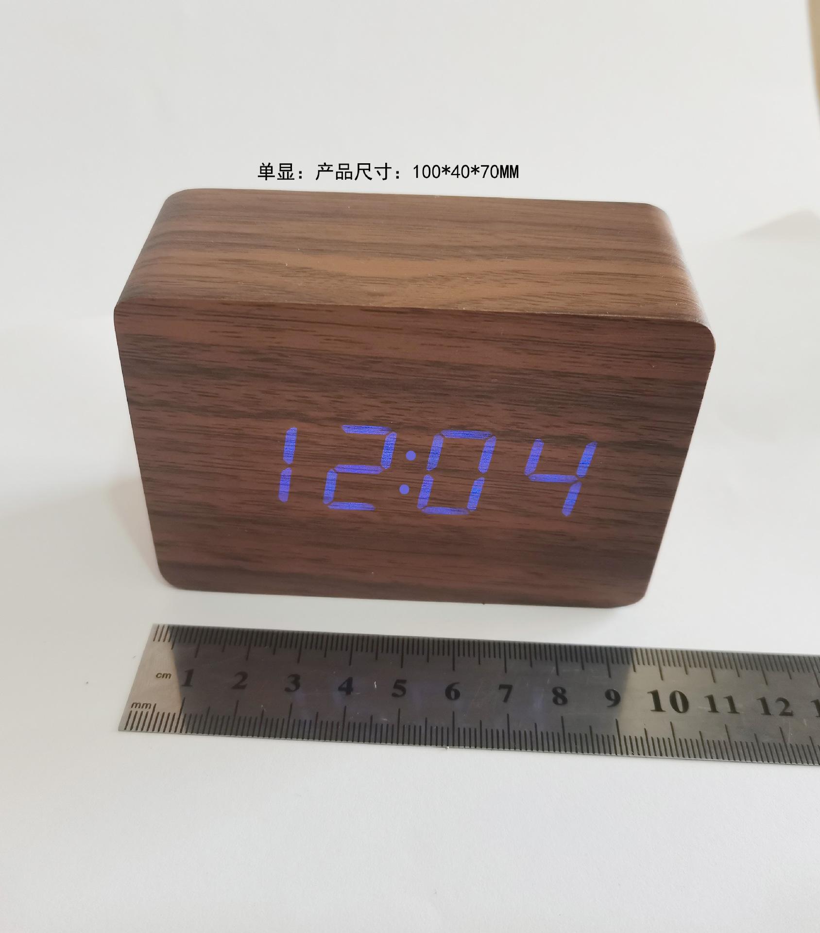 

Новые модные деревянные часы электронные часы светодиодный дисплей даты температуры электронный будильник