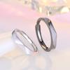 Stylish And Personalized Copper Geometric Rings Adjustable Opening Rings Couple