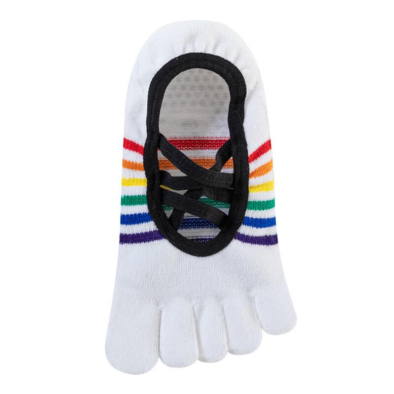 MDNGMDNG Pilates Yoga Non-Slip Five-Finger Socks One Size