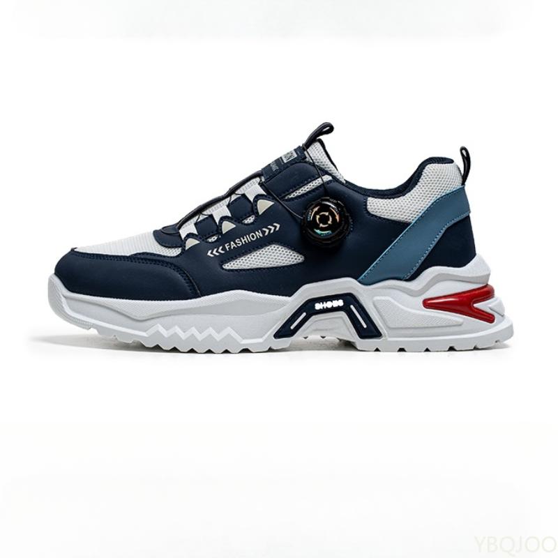 Mode Herren Trendige lässige Sportschuhe Vier Jahreszeiten Drehverschluss Schuh Männlich Weich besohlt rutschfest Outdoor Laufschuhe Sneaker Homme