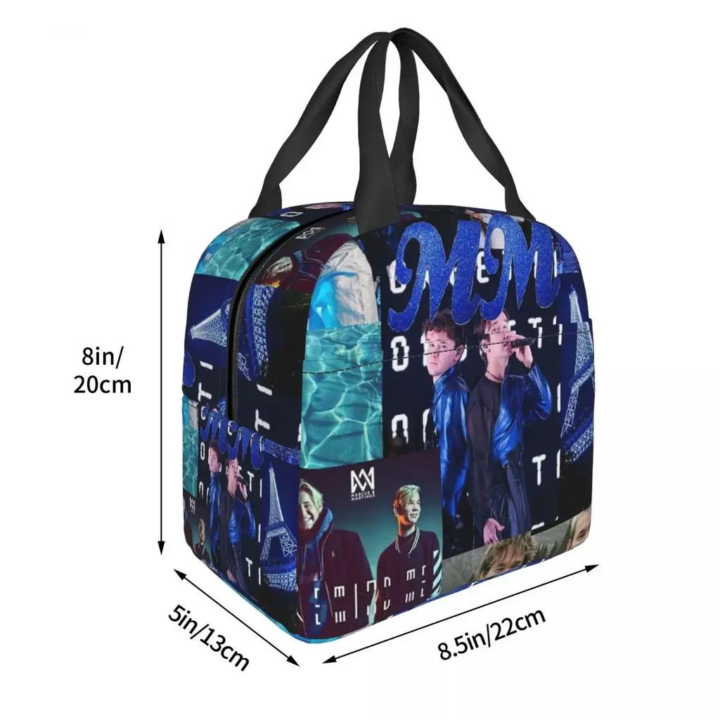 MM Marcus And Martinus Insulated Lunch Bag for Women Kids Portable Food Boxes Thermal Lunch Box Tote
