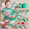 Kids Pretend Dental Play Toys Set Children Doctor Role Playing Accessories Simulated Medical Tool Scene Game Toy