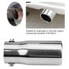 Car Modification Stainless Steel Exhaust Muffler Pipe Rear Tailpipe End Throat Flat