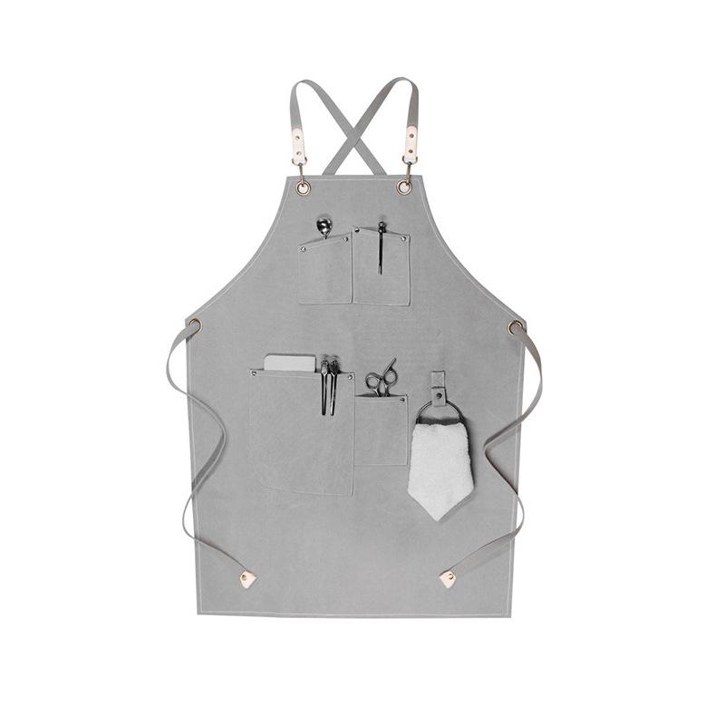 Canvas Denim Apron for Florists, Coffee Shops, and Restaurants - New Fashion Style for Baking & Work.