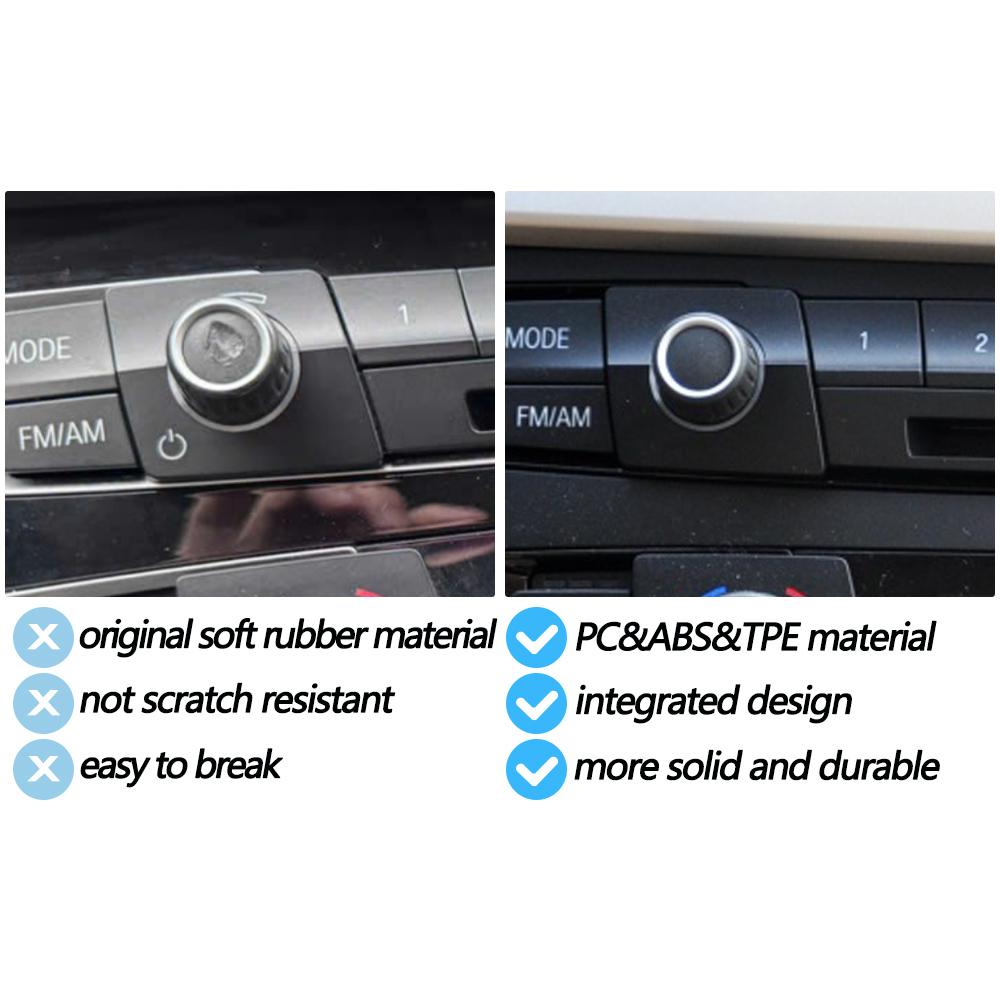 AC Heater Climate Control Switch Button Radio Volume Knob Cover For BMW 1 2 3 4 M4 Series F20 F21 F22 F87 F30 F31 F34 F32 F36