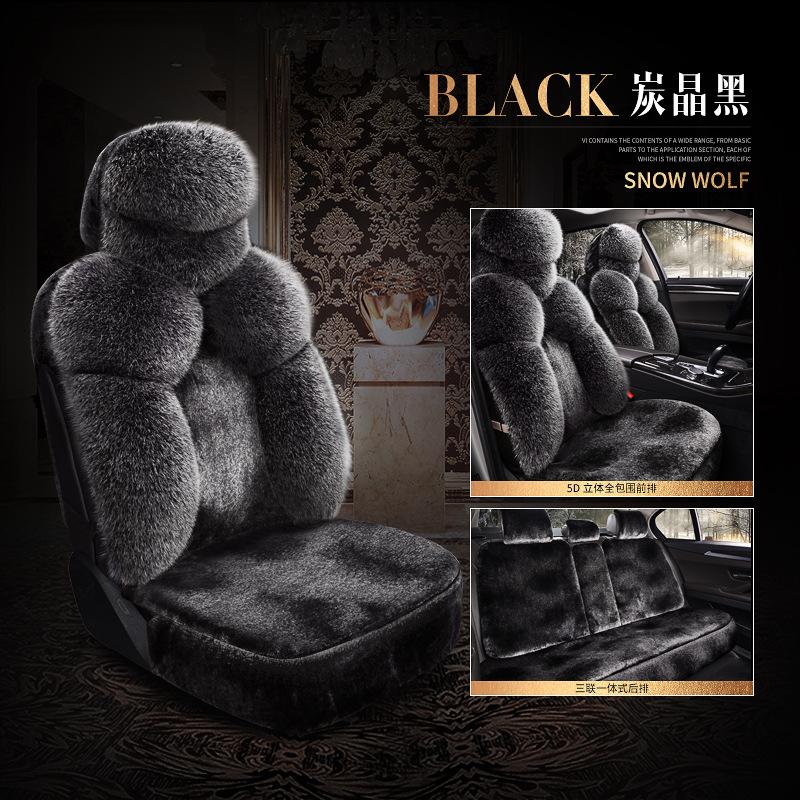 

Auto Accessories Warm Plush Car Seat Covers Universal Long Wool Fur Car Front Seat Protect Cushion Mat for Car Seat Comfort Soft