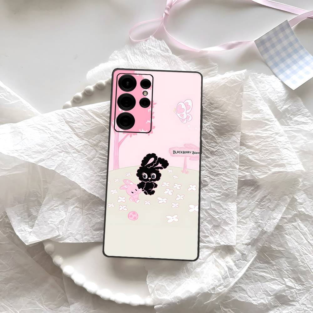 Cute Cartoon Esthers Bunny Phone Case For Samsung S 24 Fe 25 Ultra Plus 20 Lite 21 30 22 23 24 22 Ultra 5G Fundas