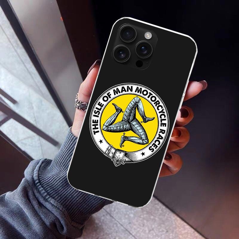 Isle of Man Coat of Arms Phone Case For iPhone 17 Air 16 15 Pro Max 14 Plus 13 Mini 12 11 Cover 7 8 SE Silicone Shell Print Fund