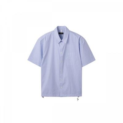 Blue 2 Color Detail Half Shirt Cwsam25306bux