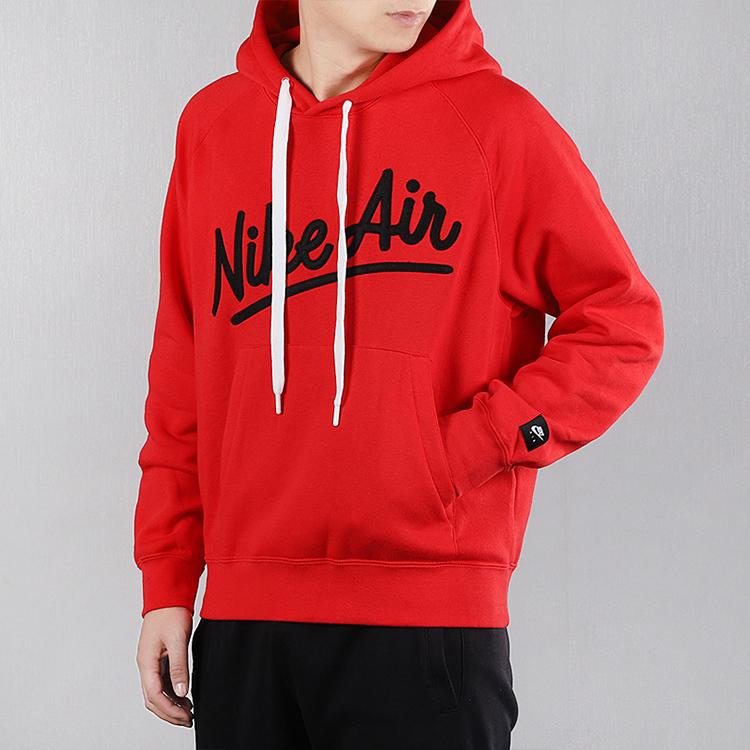 Nike Pullover Hooded Sweatshirt Men Hoodies Red BV5182-657