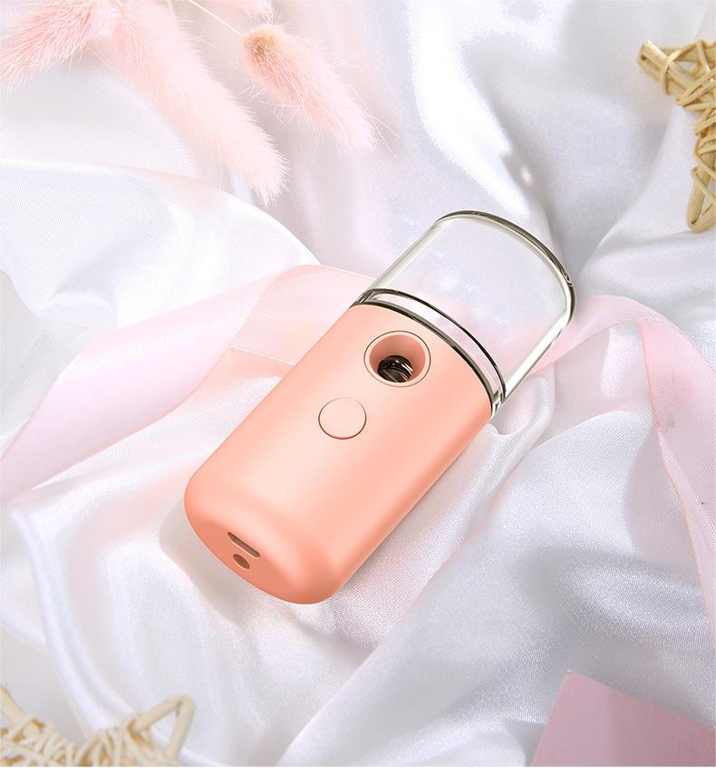 Portable Facial Mist Sprayer USB Rechargeable Nano Mister Hydrating Facial Steamer Skin Care Device for Dry Skin and Makeup Setting