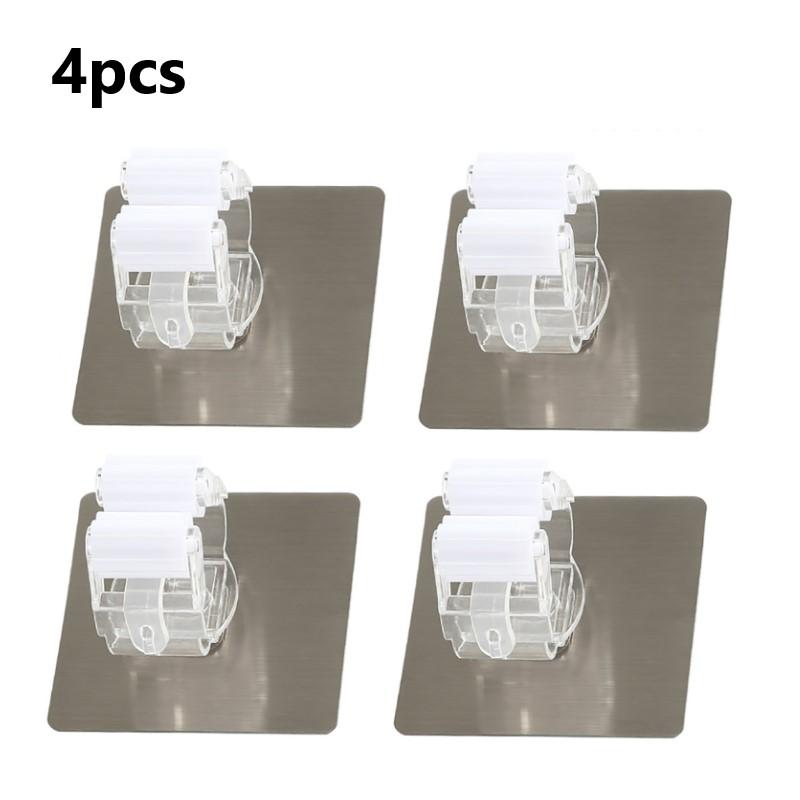2/4pcs Wall Mounted Mop Organizer Holder Rack Brush Broom Hanger Hooks Housekeeper On Wall for Bathroom Kitchen Storage Hook