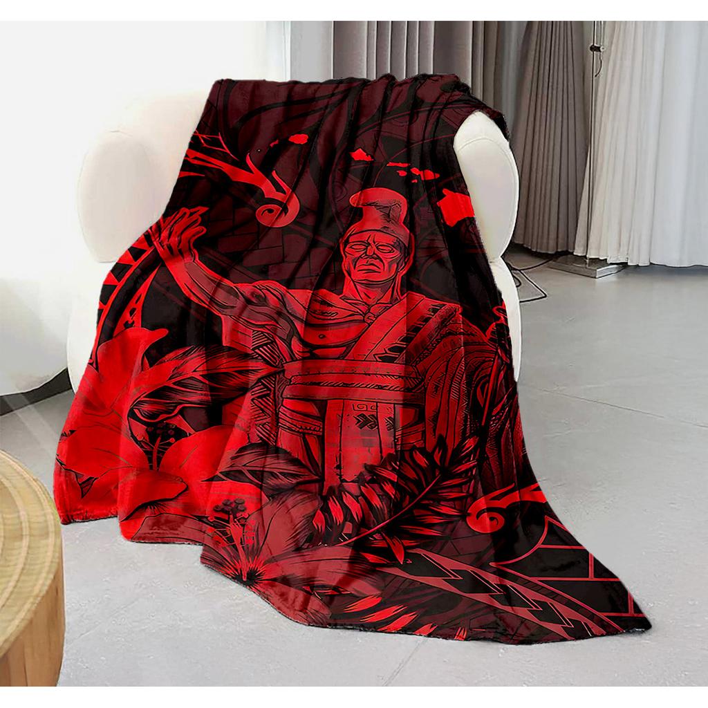 Polynesian Patterns Blanket for Sofa Bed Travel Camping Living Room Office Conditioning Blanket for All Seasons Gifts